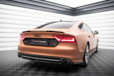 Maxton Design stredový spoiler zadného nárazníka AUDI A7 S-Line pred FL - čierny lesklý