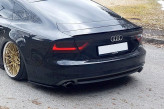 Maxton Design bočné spoilery zadného nárazníka AUDI A7 S-Line C7 pred FL Ver.1 - čierny lesklý