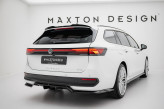 Maxton Design spoiler zadného nárazníka (s vertikálnym rebrovaním) VW Passat B9 - čierny lesklý