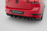 Maxton Design stredový spoiler zadného nárazníka VW Golf VII R Hatchback po FL - čierny lesklý