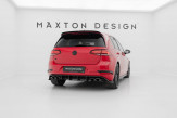 Maxton Design stredový spoiler zadného nárazníka VW Golf VII R Hatchback po FL - čierny lesklý