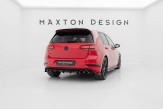 Maxton Design bočné spoilery zadného nárazníka VW Golf VII R / R-Line po FL - čierny lesklý