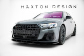 Maxton Design spoiler predného nárazníka AUDI S8 / A8 S-Line D5 po FL Ver.1 - čierny lesklý