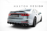 Maxton Design bočné spoilery zadného nárazníka AUDI S8 D5 po FL - čierny lesklý