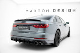 Maxton Design difúzor zadného nárazníka Street Pro AUDI S8 D5 po FL - červený