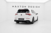 Maxton Design difúzor zadného nárazníka Street Pro VW Golf VIII GTI Ver.3 - červený