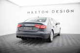 Maxton Design spoiler zadného nárazníka (verzia s jednostrannou dvojitou koncovkou výfuku) AUDI A4 B8 po FL - čierny lesklý  