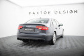 Maxton Design spoiler zadného nárazníka (verzia s koncovkou výfuku na oboch stranách) AUDI A4 B8 po FL - čierny lesklý  