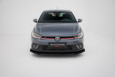 Maxton Design spoiler predného nárazníka Street Pro VW Polo AW GTI po FL - čierny + lesklé krídielka