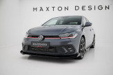 Maxton Design spoiler predného nárazníka Street Pro VW Polo AW GTI po FL - čierny + lesklé krídielka