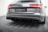 Maxton Design spoiler zadného nárazníka AUDI A6 / A6 S-Line / S6 C7 po FL Ver.2 - čierny lesklý