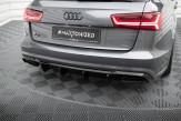 Maxton Design spoiler zadného nárazníka AUDI A6 / A6 S-Line / S6 C7 po FL Ver.2 - čierny lesklý