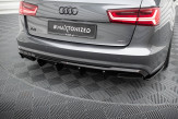 Maxton Design spoiler zadného nárazníka AUDI A6 / A6 S-Line / S6 C7 po FL Ver.2 - čierny lesklý