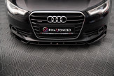 Maxton Design spoiler predného nárazníka AUDI A6 C7 pred FL Ver.2 - čierny lesklý