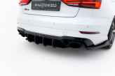 Maxton Design difúzor zadného nárazníka Street Pro AUDI RS3 8V po FL Sedan Ver.2 - čierny 