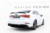 Maxton Design difúzor zadného nárazníka Street Pro AUDI RS3 8V po FL Sedan Ver.2 - čierny 