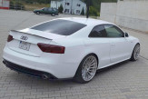 Maxton Design spoiler zadného nárazníka (s vertikálnym rebrovaním) AUDI A5 S-Line B8 po FL - čierny lesklý