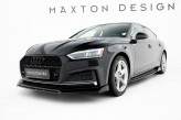 Maxton Design spoiler predného nárazníka AUDI A5 S-Line / S5 B9 Coupe / Sportback pred FL - čierny lesklý