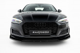 Maxton Design spoiler predného nárazníka AUDI A5 S-Line / S5 B9 Coupe / Sportback pred FL - čierny lesklý