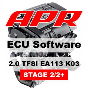 APR Stage 2/2+ 285 HP 434 Nm úprava riadiacej jednotky chiptuning VW Golf GTI Jetta Passat B6 2.0 TFSI - S APR 1. dielom výfuku