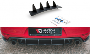 Maxton Design difúzor zadného nárazníka Racing Durability VW Golf VI GTI Ver.2 - čierny 