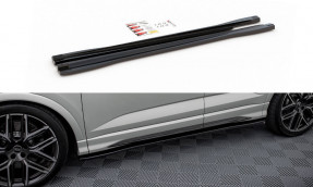 Maxton Design bočné prahové lišty AUDI RSQ3 / Q3 S-Line F3 - čierny lesklý