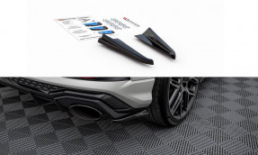 Maxton Design bočné spoilery zadného nárazníka AUDI RSQ3 F3 - čierny lesklý
