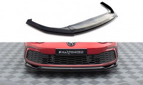 Maxton Design spoiler predného nárazníka VW Golf VIII GTI / GTE / R-Line Ver.6 - čierny lesklý