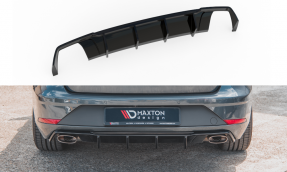 Maxton Design spoiler zadného nárazníka Seat Leon 5F CUPRA ST po FL Ver.2 - čierny lesklý