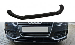 Maxton Design spoiler predného nárazníka AUDI A4 B8 pred FL Ver.2 - čierny lesklý