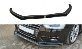 Maxton Design spoiler predného nárazníka AUDI A4 B8 po FL Ver.2 - čierny lesklý