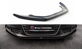 Maxton Design spoiler predného nárazníka AUDI A6 C7 pred FL Ver.1 - čierny lesklý