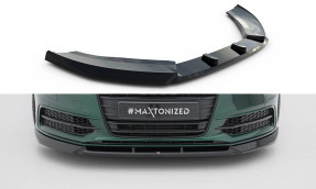 Maxton Design spoiler predného nárazníka AUDI A6 S-Line / S6 C7 pred FL Ver.3 - čierny lesklý